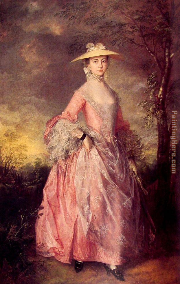 Mary Countess of Howe painting - Thomas Gainsborough Mary Countess of Howe art painting